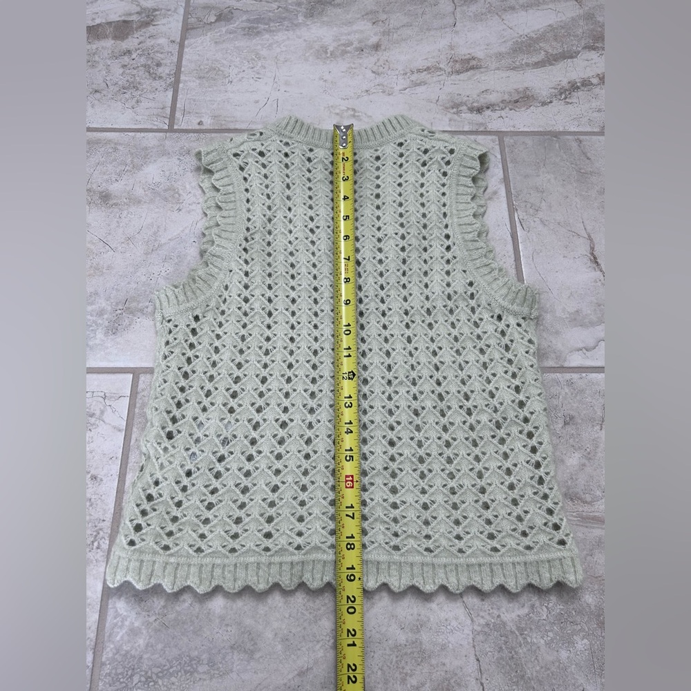 NWOT AllSaints Vivian Open Knit Tank Top
Vest
Wool
Mohair
Earth Green
Lux
$229
M - Picture 11 of 11